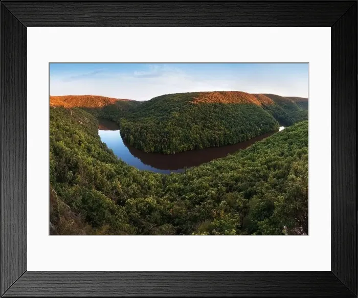 Framed Print : Thaya river during summer or autumn time Framed Print : Thaya river during summer or autumn time