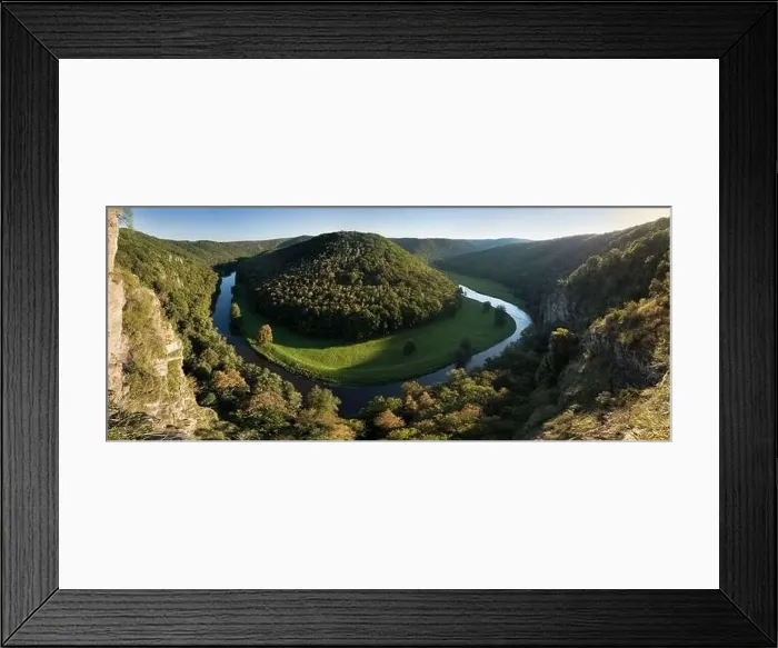 Framed Print : Thaya river during summer or autumn time Framed Print : Thaya river during summer or autumn time