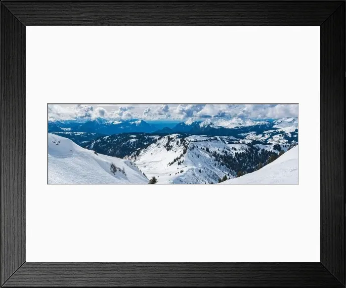 Framed Print : Snowy winter mountain landscape, Morzine, Port du Soleil, Auvergne Rhone Alpes, Alps, France, Europe Framed Print : Snowy winter mountain landscape, Morzine, Port du Soleil, Auvergne Rhone Alpes, Alps, France, Europe