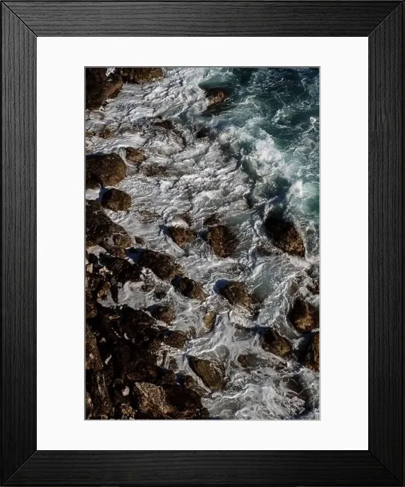 Framed Print : Ocean wave background breaking sea water rocky shore rough seas turquoise water gradient foam Framed Print : Ocean wave background breaking sea water rocky shore rough seas turquoise water gradient foam