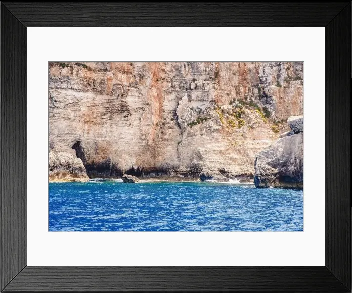 Framed Print : Panorama beach Blue Lagoon Comino Malta. Rocky coast with window and arch Mediterranean Sea Framed Print : Panorama beach Blue Lagoon Comino Malta. Rocky coast with window and arch Mediterranean Sea