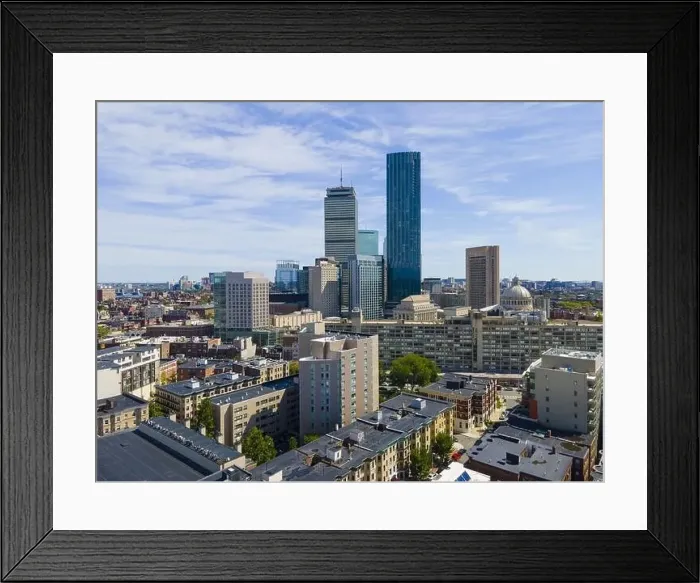 Framed Print : Boston Back Bay skyscrapers including Prudential Tower Framed Print : Boston Back Bay skyscrapers including Prudential Tower