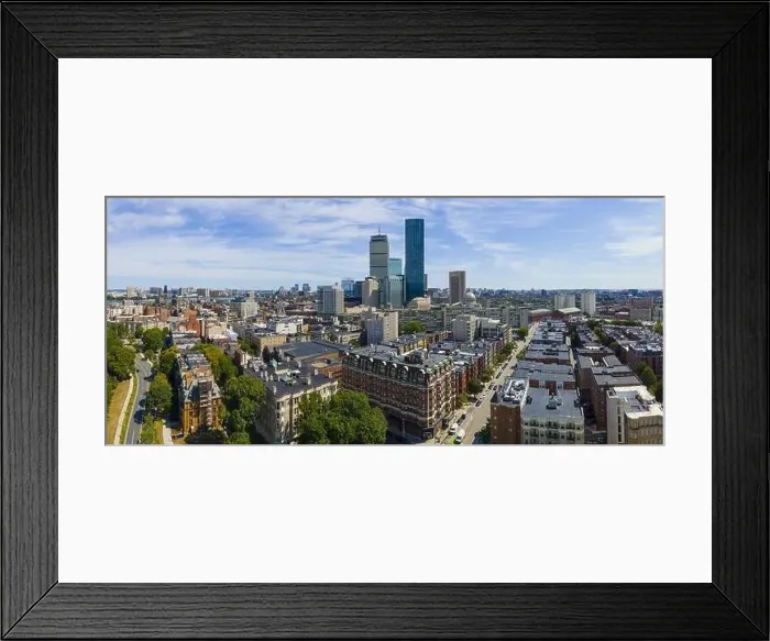 Framed Print : Boston Back Bay skyscrapers including Prudential Tower Framed Print : Boston Back Bay skyscrapers including Prudential Tower