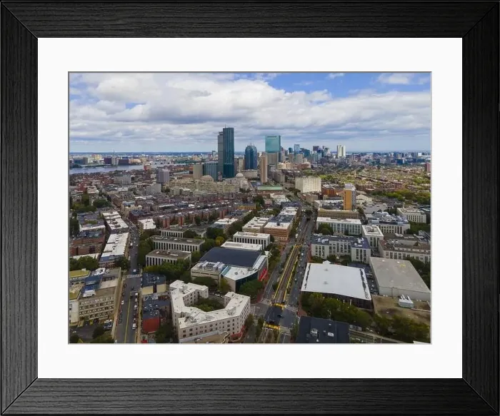 Framed Print : Boston Back Bay skyscrapers including Prudential Tower Framed Print : Boston Back Bay skyscrapers including Prudential Tower