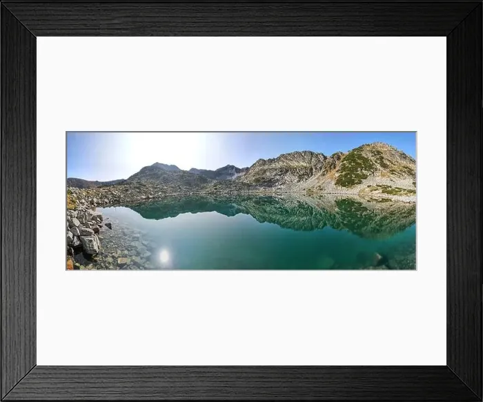Framed Print : Aerial view of Musalenski lakes, Rila mountain, Bulgaria Framed Print : Aerial view of Musalenski lakes, Rila mountain, Bulgaria