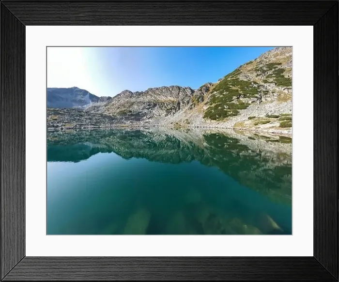 Framed Print : Aerial view of Musalenski lakes, Rila mountain, Bulgaria Framed Print : Aerial view of Musalenski lakes, Rila mountain, Bulgaria