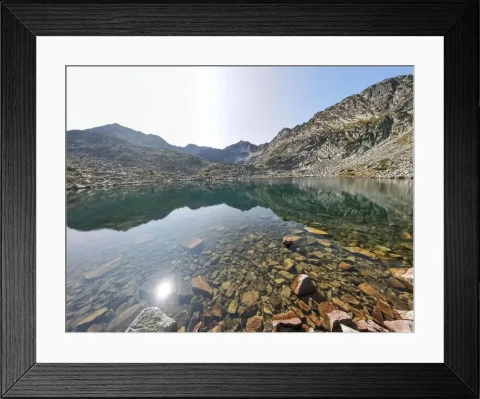 Framed Print : Aerial view of Musalenski lakes, Rila mountain, Bulgaria Framed Print : Aerial view of Musalenski lakes, Rila mountain, Bulgaria