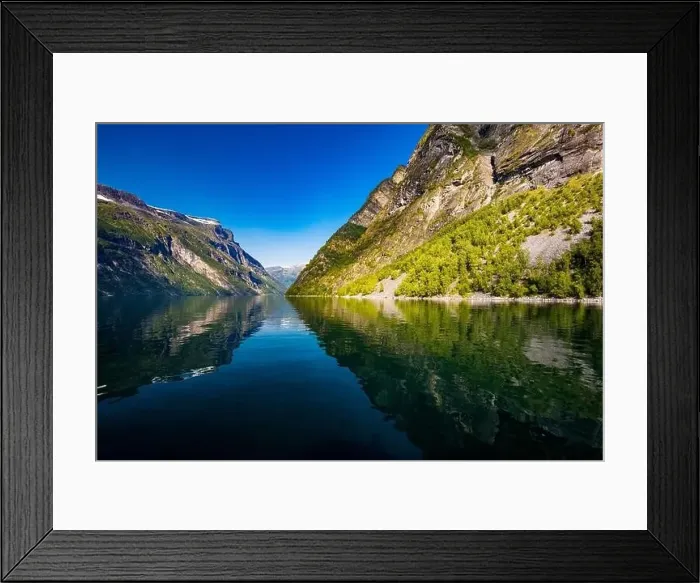 Framed Print : Panoramic and drone landscape of Geiranger fjords, Geirangerfjord, Norway Framed Print : Panoramic and drone landscape of Geiranger fjords, Geirangerfjord, Norway