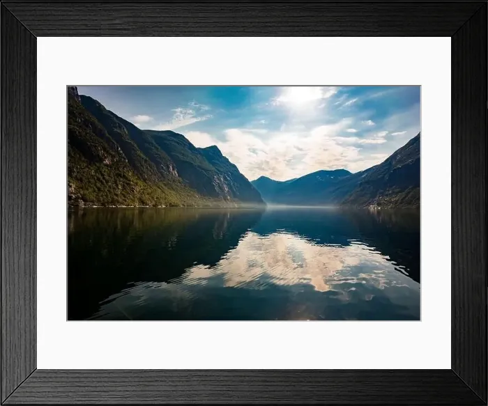 Framed Print : Panoramic and drone landscape of Geiranger fjords, Geirangerfjord, Norway Framed Print : Panoramic and drone landscape of Geiranger fjords, Geirangerfjord, Norway