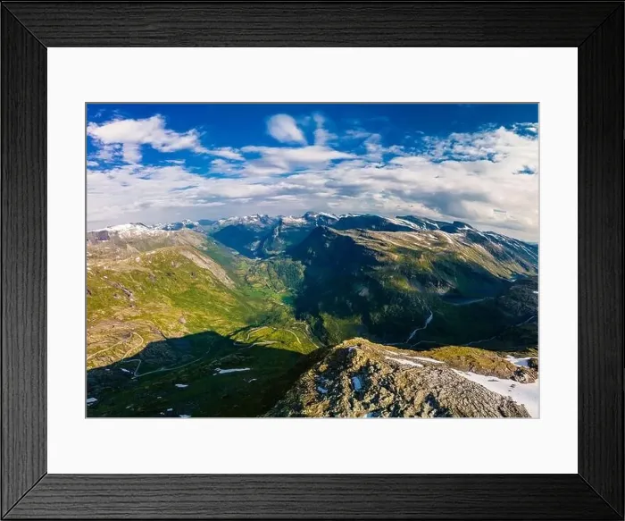Framed Print : Panoramic view of Geirangerfjord and mountains landscape from the Dalsnibba Plateau viewpoint, Norway Scandinavia Framed Print : Panoramic view of Geirangerfjord and mountains landscape from the Dalsnibba Plateau viewpoint, Norway Scandinavia