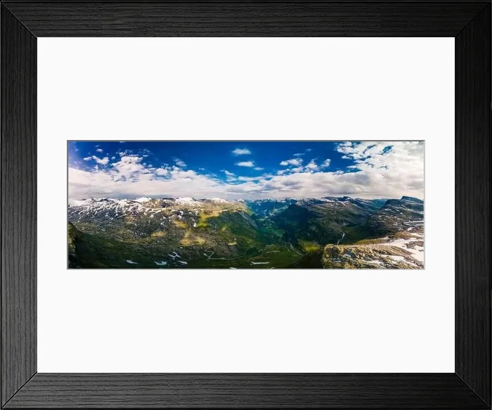Framed Print : Panoramic view of Geirangerfjord and mountains landscape from the Dalsnibba Plateau viewpoint, Norway Scandinavia Framed Print : Panoramic view of Geirangerfjord and mountains landscape from the Dalsnibba Plateau viewpoint, Norway Scandinavia