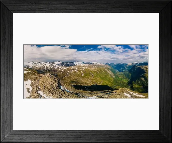 Framed Print : Panoramic view of Geirangerfjord and mountains landscape from the Dalsnibba Plateau viewpoint, Norway Scandinavia Framed Print : Panoramic view of Geirangerfjord and mountains landscape from the Dalsnibba Plateau viewpoint, Norway Scandinavia