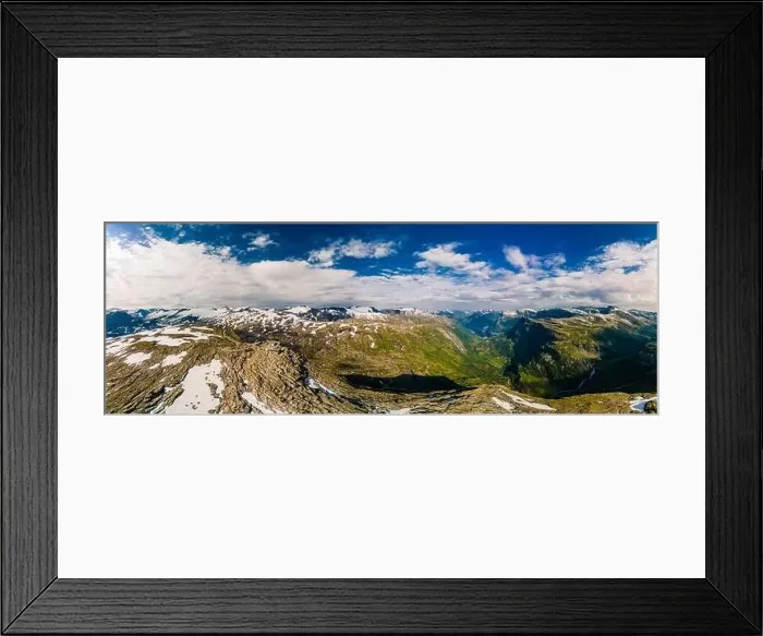 Framed Print : Panoramic view of Geirangerfjord and mountains landscape from the Dalsnibba Plateau viewpoint, Norway Scandinavia Framed Print : Panoramic view of Geirangerfjord and mountains landscape from the Dalsnibba Plateau viewpoint, Norway Scandinavia