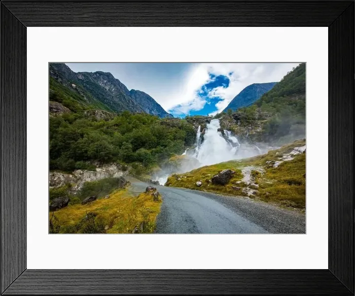 Framed Print : Briksdalsbreen is a glacier arm of Jostedalsbreen, and a lake, Briksdalsbre, Norway Framed Print : Briksdalsbreen is a glacier arm of Jostedalsbreen, and a lake, Briksdalsbre, Norway