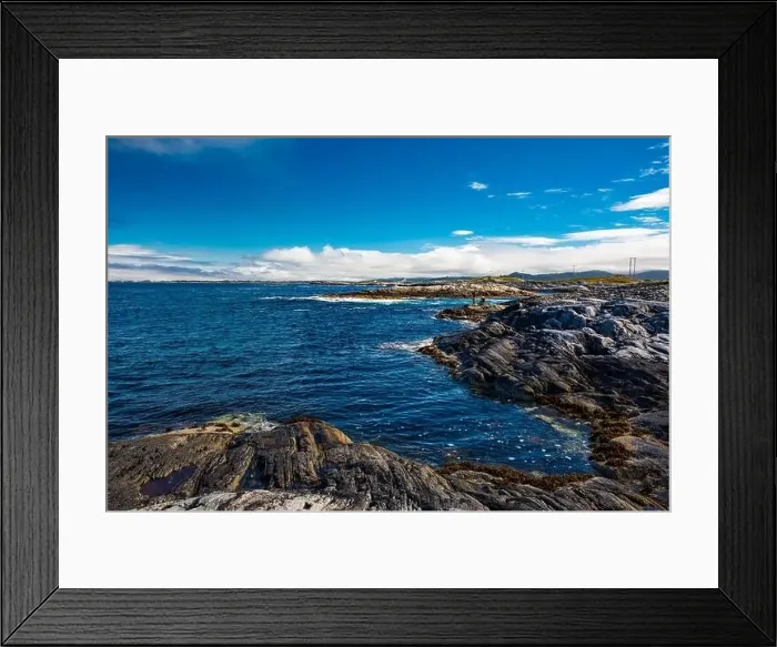 Framed Print : Atlantic Ocean Road -Atlanterhavsveien - Norwegian Construction of the Century, Norway Framed Print : Atlantic Ocean Road -Atlanterhavsveien - Norwegian Construction of the Century, Norway
