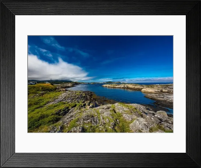 Framed Print : Atlantic Ocean Road -Atlanterhavsveien - Norwegian Construction of the Century, Norway Framed Print : Atlantic Ocean Road -Atlanterhavsveien - Norwegian Construction of the Century, Norway