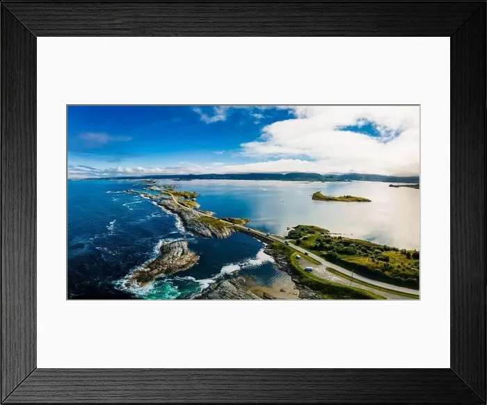 Framed Print : Atlantic Ocean Road -Atlanterhavsveien - Norwegian Construction of the Century, Norway Framed Print : Atlantic Ocean Road -Atlanterhavsveien - Norwegian Construction of the Century, Norway