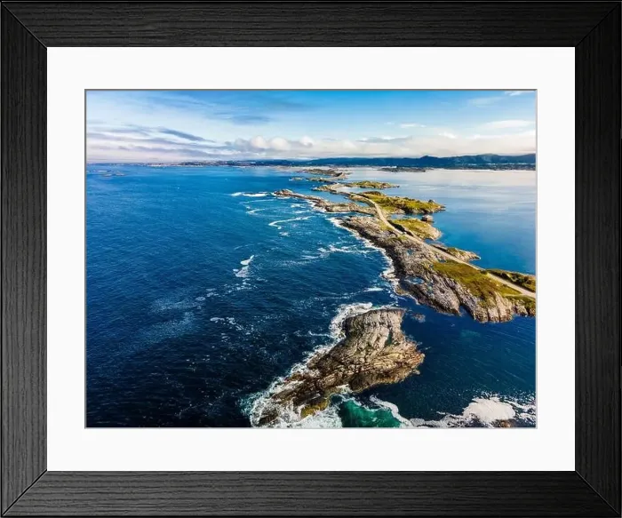 Framed Print : Atlantic Ocean Road -Atlanterhavsveien - Norwegian Construction of the Century, Norway Framed Print : Atlantic Ocean Road -Atlanterhavsveien - Norwegian Construction of the Century, Norway