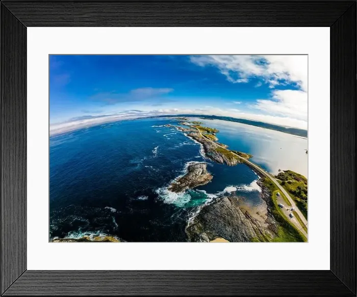 Framed Print : Atlantic Ocean Road -Atlanterhavsveien - Norwegian Construction of the Century, Norway Framed Print : Atlantic Ocean Road -Atlanterhavsveien - Norwegian Construction of the Century, Norway