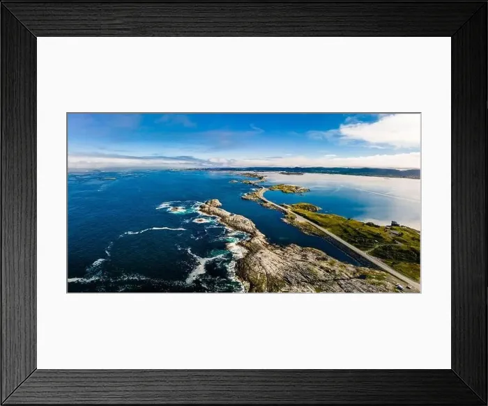 Framed Print : Atlantic Ocean Road -Atlanterhavsveien - Norwegian Construction of the Century, Norway Framed Print : Atlantic Ocean Road -Atlanterhavsveien - Norwegian Construction of the Century, Norway