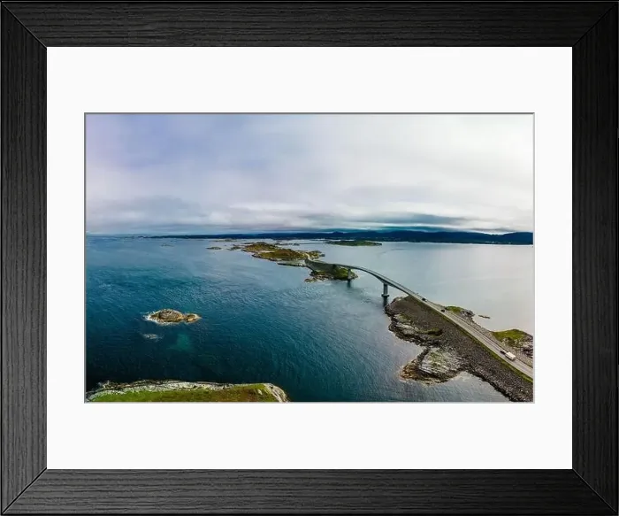 Framed Print : Atlantic Ocean Road -Atlanterhavsveien - Norwegian Construction of the Century, Norway Framed Print : Atlantic Ocean Road -Atlanterhavsveien - Norwegian Construction of the Century, Norway