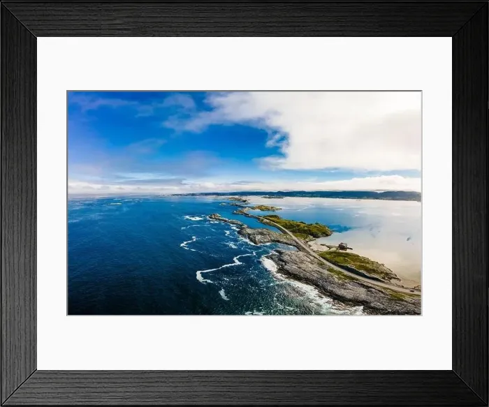 Framed Print : Atlantic Ocean Road -Atlanterhavsveien - Norwegian Construction of the Century, Norway Framed Print : Atlantic Ocean Road -Atlanterhavsveien - Norwegian Construction of the Century, Norway