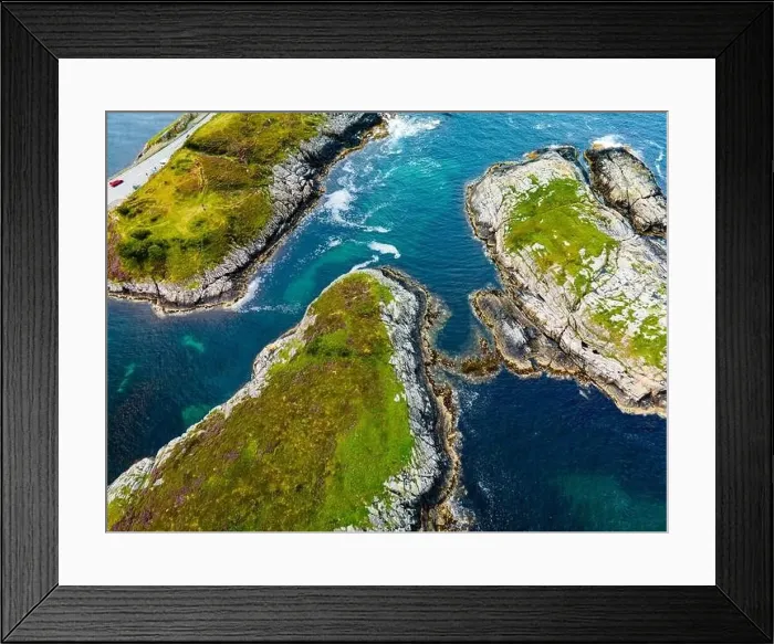Framed Print : Atlantic Ocean Road -Atlanterhavsveien - Norwegian Construction of the Century, Norway Framed Print : Atlantic Ocean Road -Atlanterhavsveien - Norwegian Construction of the Century, Norway