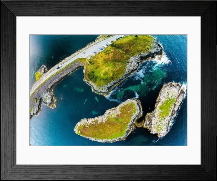 Framed Print : Atlantic Ocean Road -Atlanterhavsveien - Norwegian Construction of the Century, Norway Framed Print : Atlantic Ocean Road -Atlanterhavsveien - Norwegian Construction of the Century, Norway