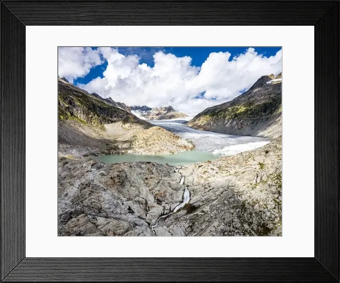 Framed Print : The Rhone Glacier, the source of the Rhone at Furka Pass in Switzerland Framed Print : The Rhone Glacier, the source of the Rhone at Furka Pass in Switzerland