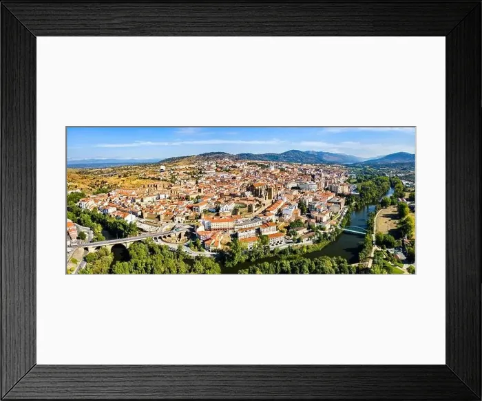 Framed Print : Aerial panorama of Plasencia in Spain Framed Print : Aerial panorama of Plasencia in Spain