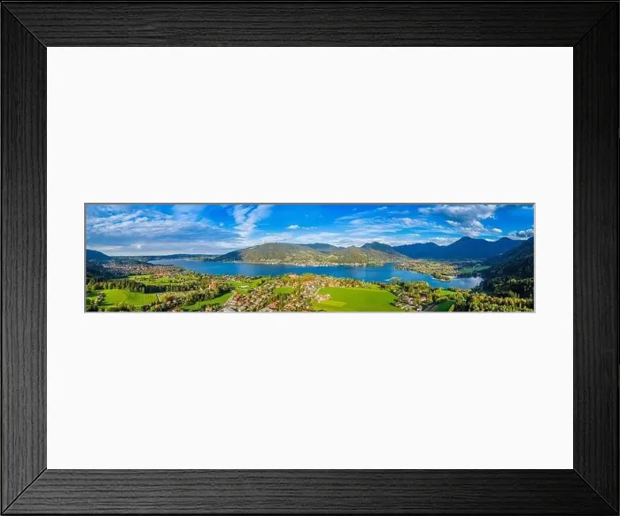 Framed Print : Tegernsee lake in the Bavarian Alps. Aerial Panorama. Autumn. Germany Framed Print : Tegernsee lake in the Bavarian Alps. Aerial Panorama. Autumn. Germany