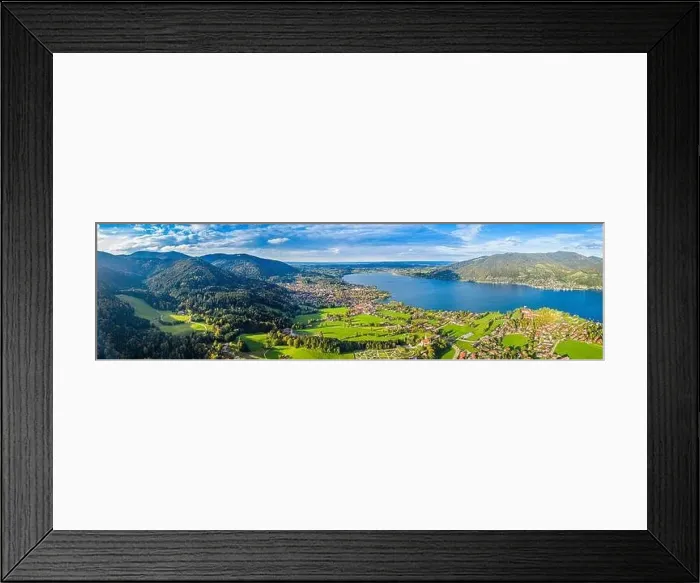 Framed Print : Tegernsee lake in the Bavarian Alps. Aerial Panorama Mountain View. Autumn. Germany Framed Print : Tegernsee lake in the Bavarian Alps. Aerial Panorama Mountain View. Autumn. Germany