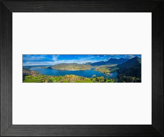 Framed Print : Tegernsee lake in the Bavarian Alps. Aerial Panorama. Autumn. Germany Framed Print : Tegernsee lake in the Bavarian Alps. Aerial Panorama. Autumn. Germany