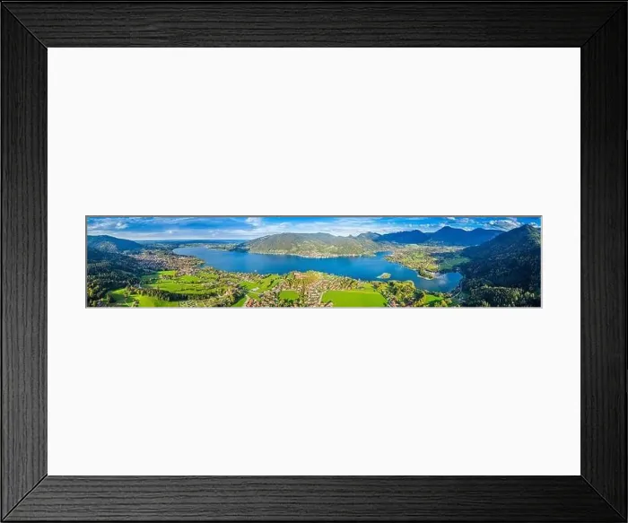 Framed Print : Tegernsee lake in the Bavarian Alps. Aerial Panorama. Autumn. Germany Framed Print : Tegernsee lake in the Bavarian Alps. Aerial Panorama. Autumn. Germany