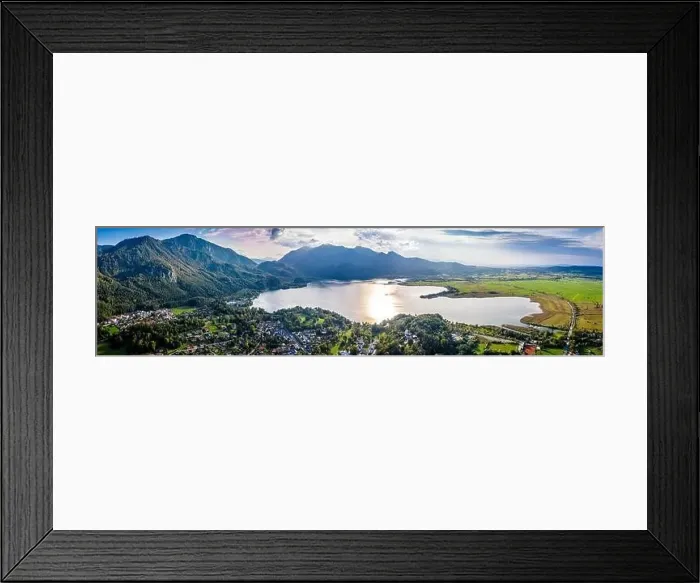 Framed Print : Kochelsee Lake Bavaria. Aerial Drone Panorama in Autumn. Beautiful view. Kochel, Bavaria, Germany Framed Print : Kochelsee Lake Bavaria. Aerial Drone Panorama in Autumn. Beautiful view. Kochel, Bavaria, Germany