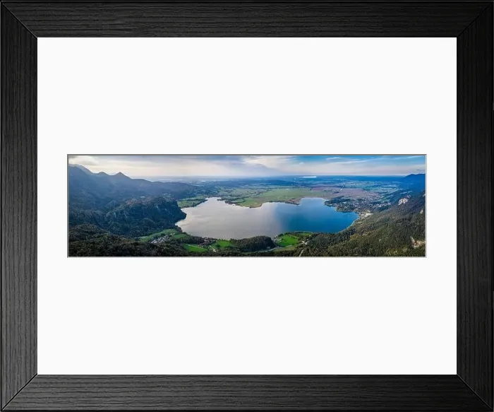 Framed Print : Kochelsee Lake Bavaria. Aerial Drone Panorama in Autumn. Beautiful view. Kochel, Bavaria, Germany Framed Print : Kochelsee Lake Bavaria. Aerial Drone Panorama in Autumn. Beautiful view. Kochel, Bavaria, Germany