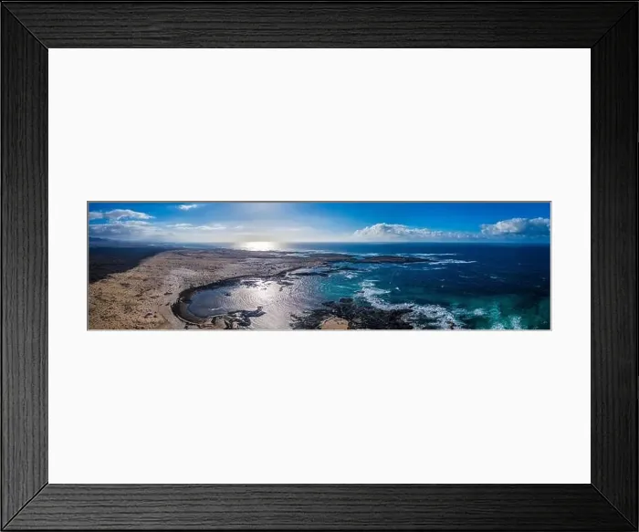 Framed Print : North coast of Fuerteventura Island, Drone Shot. Kitesurf spot. Canary Islands, Spain Framed Print : North coast of Fuerteventura Island, Drone Shot. Kitesurf spot. Canary Islands, Spain