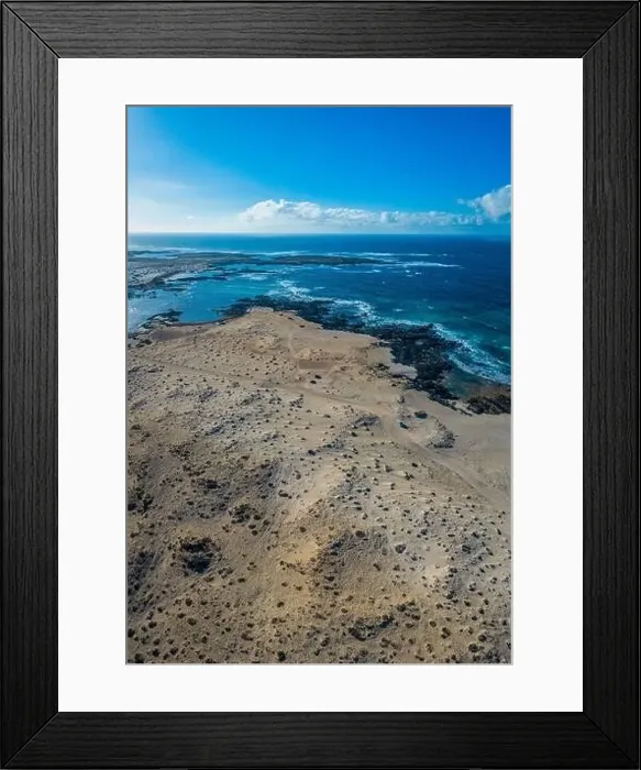 Framed Print : North coast of Fuerteventura Island, Drone Shot. Kitesurf spot. Canary Islands, Spain Framed Print : North coast of Fuerteventura Island, Drone Shot. Kitesurf spot. Canary Islands, Spain