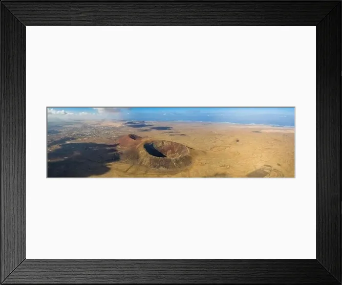 Framed Print : Vulcan Fuerteventura Calderon Hondo and volcanic mountain. Drone Shot Canary Island, Spain Framed Print : Vulcan Fuerteventura Calderon Hondo and volcanic mountain. Drone Shot Canary Island, Spain
