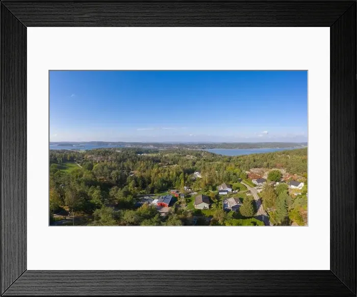Framed Print : Asker Island aerial panorama Framed Print : Asker Island aerial panorama