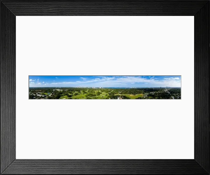 Framed Print : Aerial photo Miami Shores Florida panorama beautiful vibrant day Framed Print : Aerial photo Miami Shores Florida panorama beautiful vibrant day