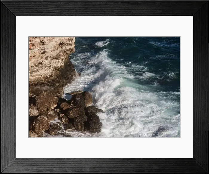 Framed Print : Ocean wave background breaking sea water rocky shore rough seas turquoise water gradient foam Framed Print : Ocean wave background breaking sea water rocky shore rough seas turquoise water gradient foam