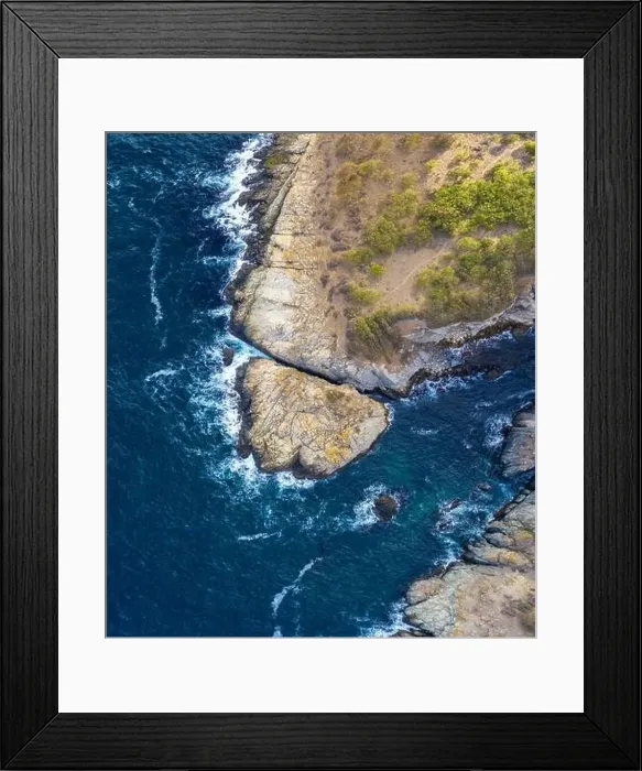 Framed Print : Aerial view to the beautiful rocky beach on the Bulgarian Black Sea coast Framed Print : Aerial view to the beautiful rocky beach on the Bulgarian Black Sea coast