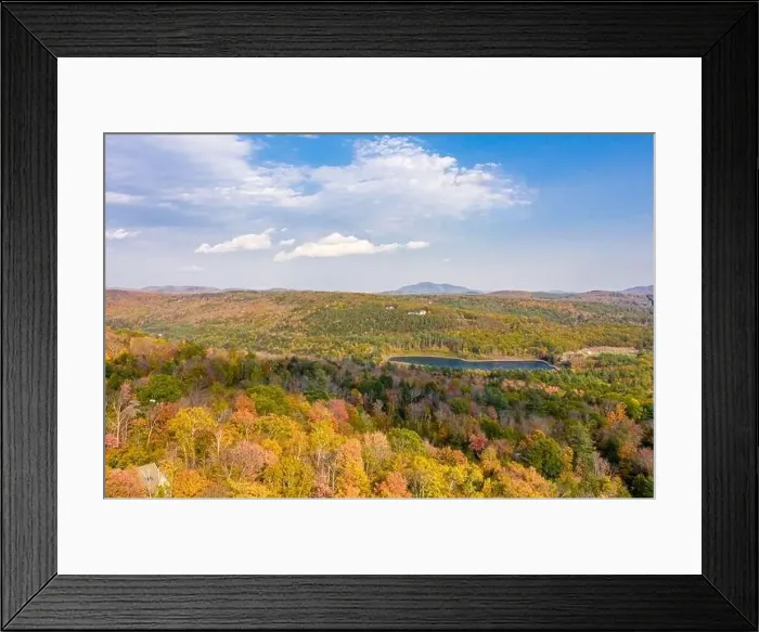 Framed Print : aerial of image of Okemo Mountain in the Fall, Ludlow, Vermont Framed Print : aerial of image of Okemo Mountain in the Fall, Ludlow, Vermont