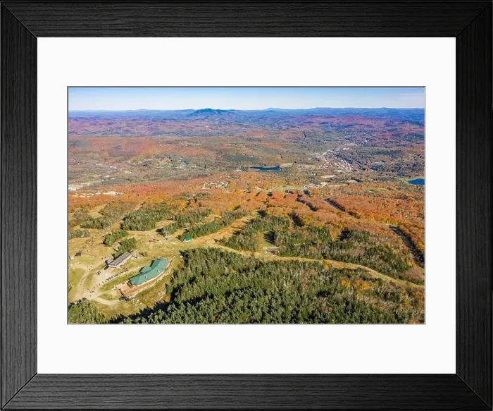 Framed Print : aerial of image of Okemo Mountain in the Fall, Ludlow, Vermont Framed Print : aerial of image of Okemo Mountain in the Fall, Ludlow, Vermont