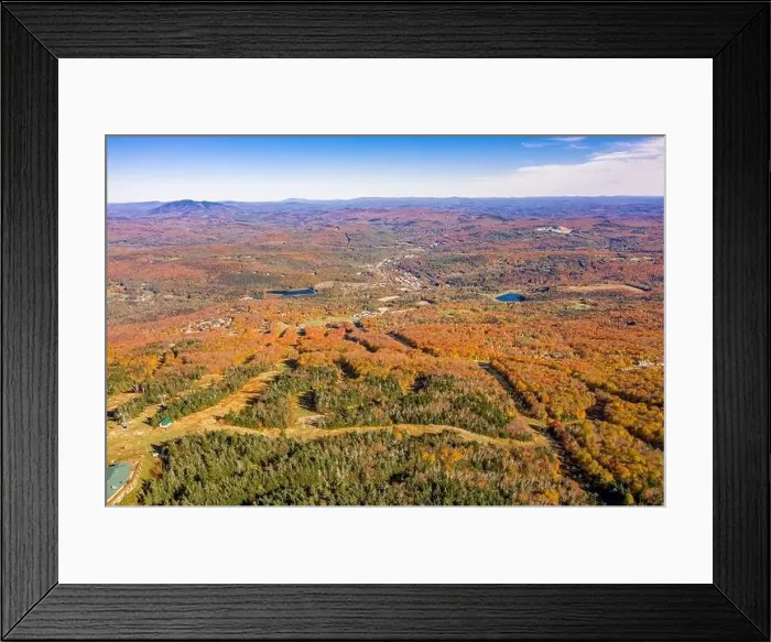 Framed Print : aerial of image of Okemo Mountain in the Fall, Ludlow, Vermont Framed Print : aerial of image of Okemo Mountain in the Fall, Ludlow, Vermont