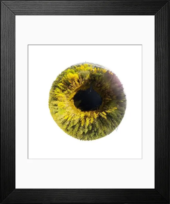 Framed Print : A three dimensional aerial panoramic view of small forest lake Haransilma in Lahti Framed Print : A three dimensional aerial panoramic view of small forest lake Haransilma in Lahti