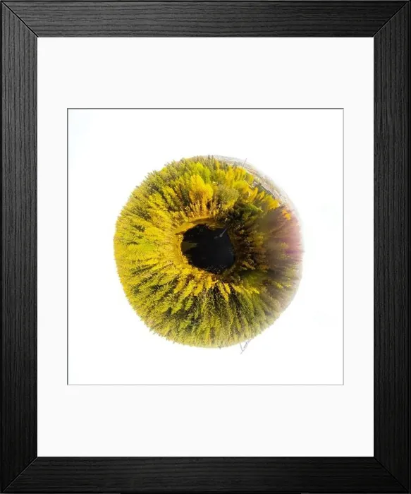 Framed Print : A three dimensional aerial panoramic view of small forest lake Haransilma in Lahti Framed Print : A three dimensional aerial panoramic view of small forest lake Haransilma in Lahti