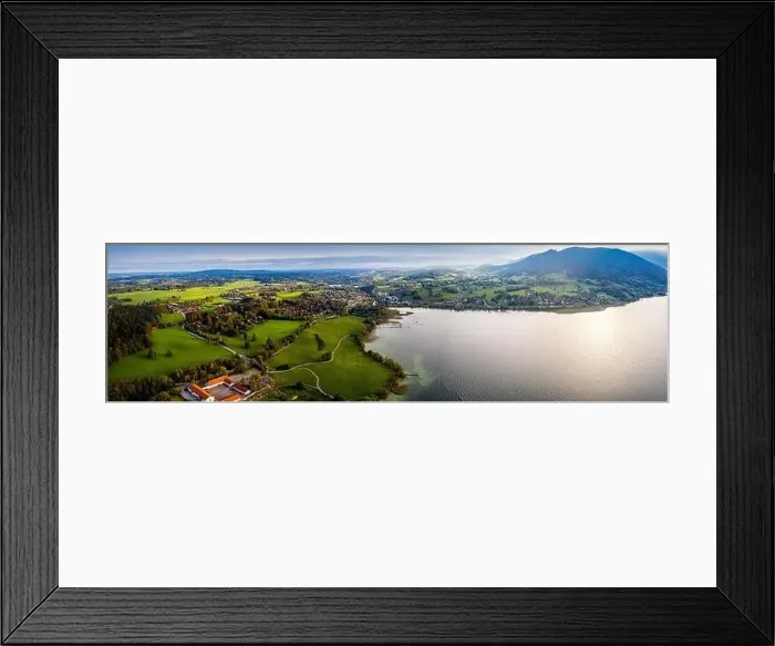 Framed Print : Tegernsee lake in the Bavarian Alps. Aerial Panorama. Spring. Germany Framed Print : Tegernsee lake in the Bavarian Alps. Aerial Panorama. Spring. Germany