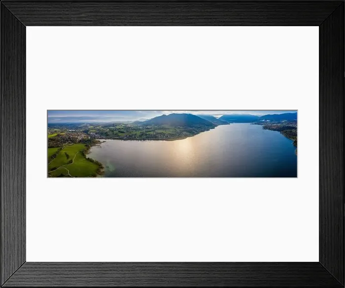 Framed Print : Tegernsee lake in the Bavarian Alps. Aerial Panorama. Spring. Germany Framed Print : Tegernsee lake in the Bavarian Alps. Aerial Panorama. Spring. Germany